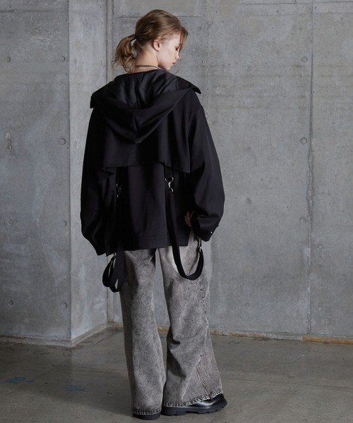 SERACE ジーンズ 「SERACE」Vintage design fringe zip wide