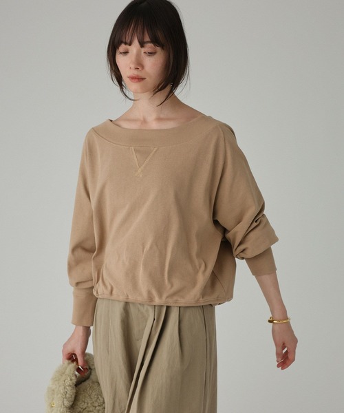 BABYLONE（バビロン） トレーナー スウェット ボートネック裏毛プル