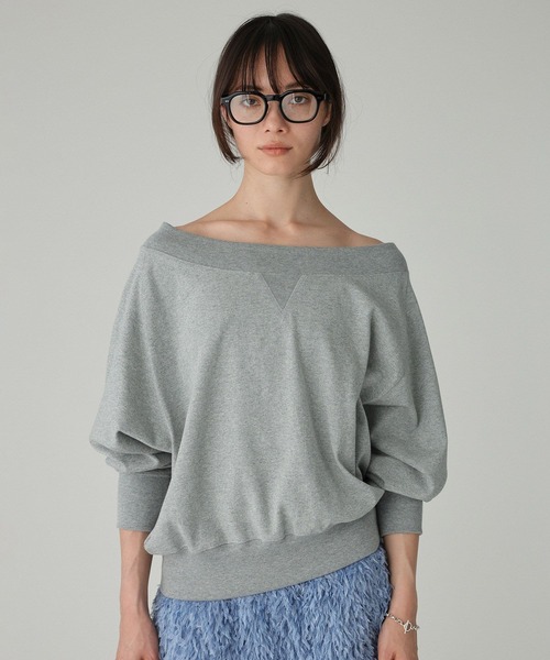 BABYLONE（バビロン） トレーナー スウェット ボートネック裏毛プル