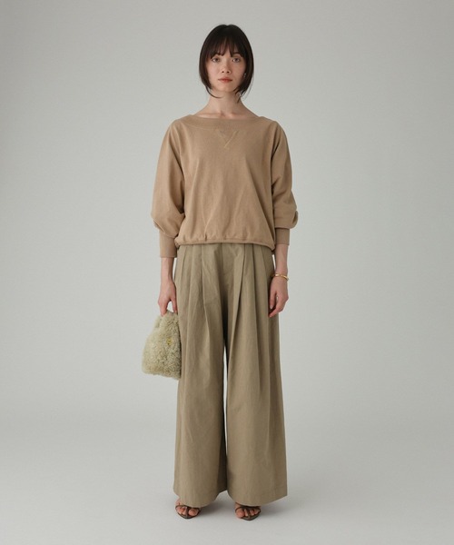 BABYLONE（バビロン） トレーナー スウェット ボートネック裏毛プル