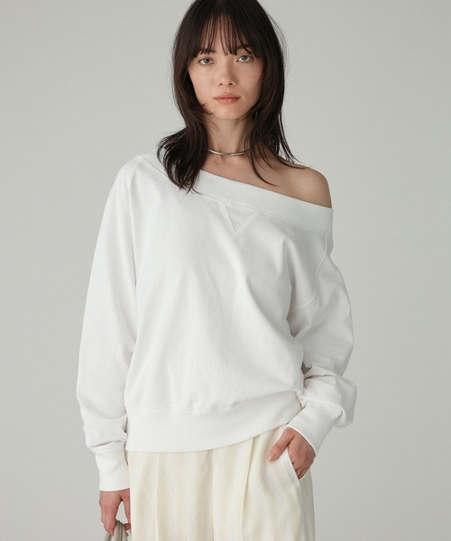 BABYLONE（バビロン） トレーナー スウェット ボートネック裏毛プル