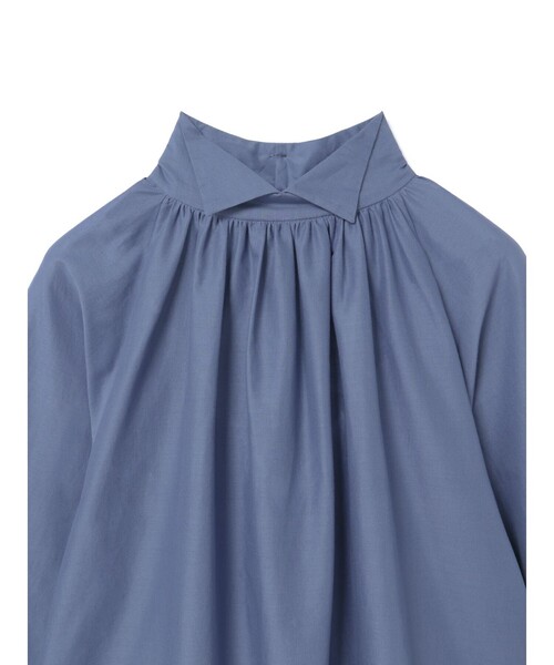 mizuiroind（ミズイロインド） ブラウス シャツ スタンドシャツカラー