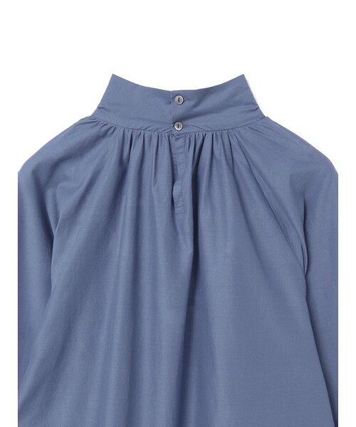 mizuiroind（ミズイロインド） ブラウス シャツ スタンドシャツカラー