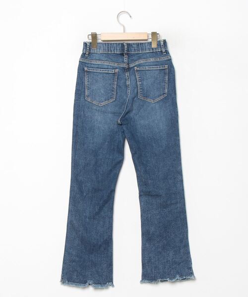 「Bonjour Sagan」 加工ブーツカットデニムパンツ L ブルー レディース