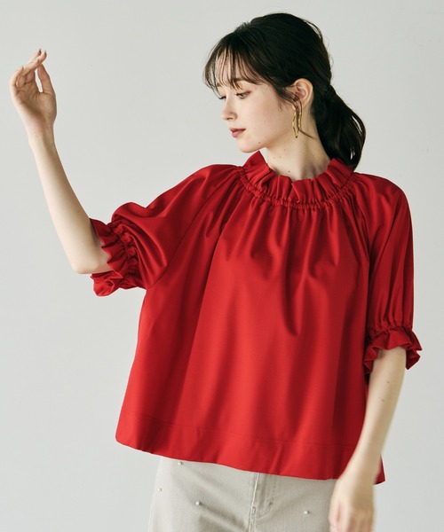 Audie a Muses（オーディア ミューズ） tシャツ ギャザーカットソー