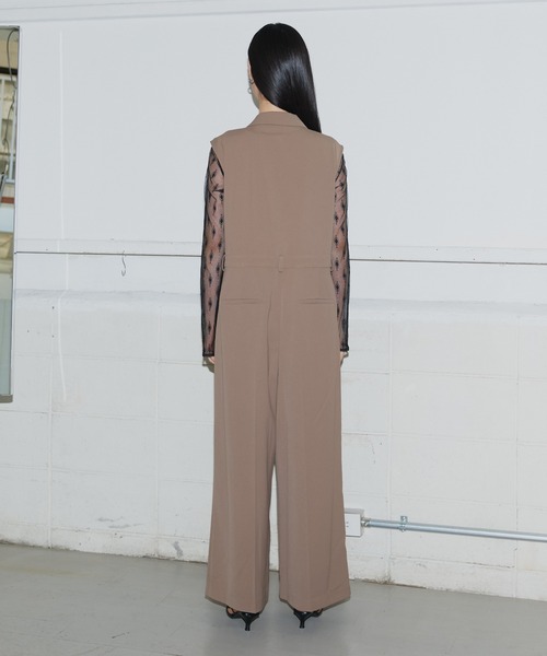 ANDRESD パンツドレス 「2点セットアイテム」テーラーカラー