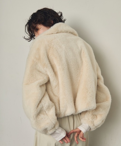 Trish（トリッシュ） ブルゾン アウター エコミンクファーショート