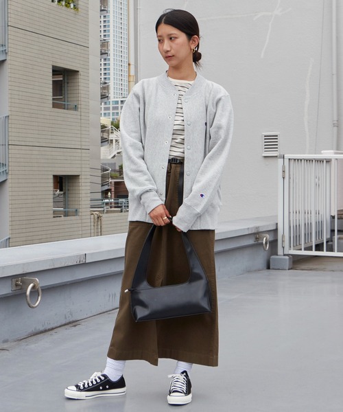 Champion（チャンピオン） スタジャン RW SNAP SWEATSHIRT リバース