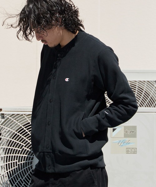 Champion（チャンピオン） スタジャン RW SNAP SWEATSHIRT リバース
