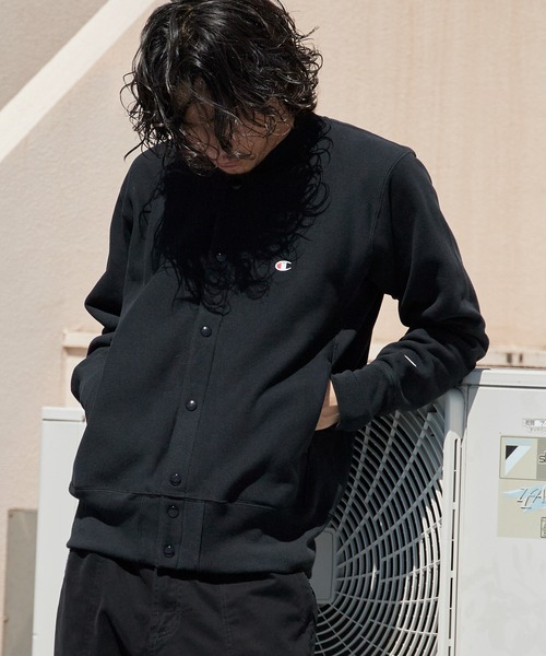 Champion（チャンピオン） スタジャン RW SNAP SWEATSHIRT リバース