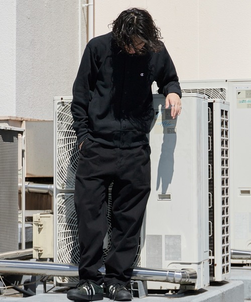 チャンピオン　リバースウィーブ　フルスナップスウェットジャケット上下セットアップ Champion（チャンピオン） スタジャン RW SNAP SWEATSHIRT リバース
