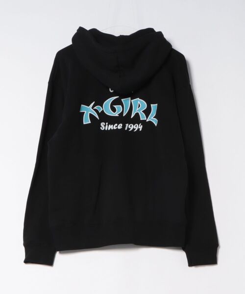 X-girl（エックスガール） パーカー ARCH LOGO ZIP UP HOODIE パーカー