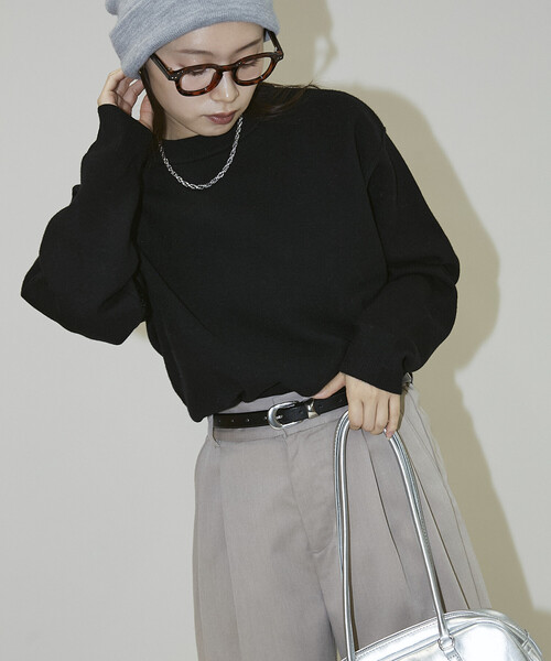 PUBLUX（パブリュクス） ニット セーター スウェットライク ニット