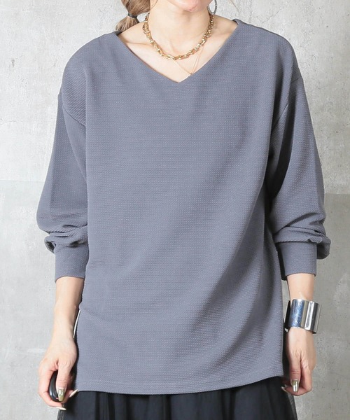 CLOVER DEPOT（クローバーデポ） tシャツ 「前後2WAY」毛玉・シワに