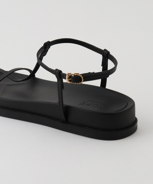 「ROPE'」 フラットサンダル 36.5 ブラック レディース_画像9