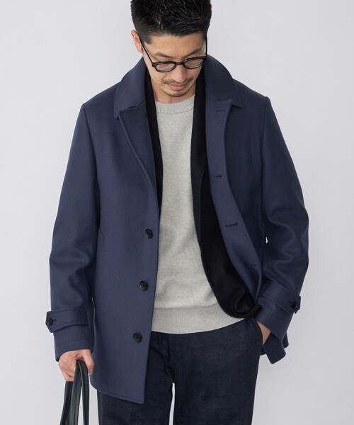 SHIPS（シップス） ピーコート LARGE ブルー メンズ : ZOZOTOWN Yahoo