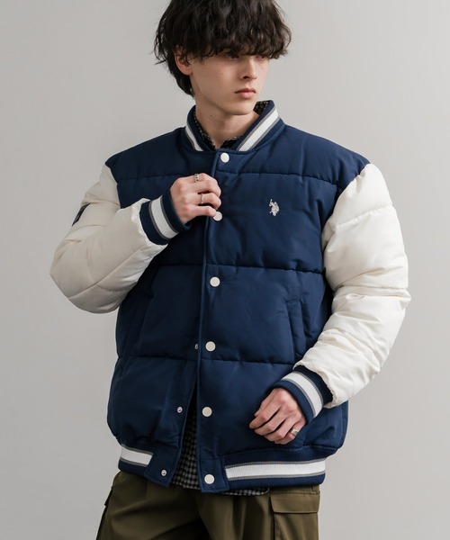 U.S. POLO ASSN.（ユーエスポロアッスン） スタジャン PADDED VARSITY