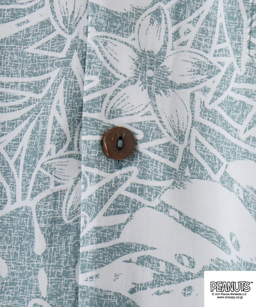「PEANUTS」 半袖シャツ LL ネイビー メンズ_画像9