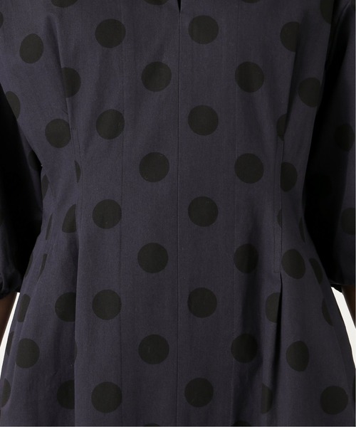 「VERMEIL par iena」 7分袖ワンピース 38 カーキ レディース_画像5