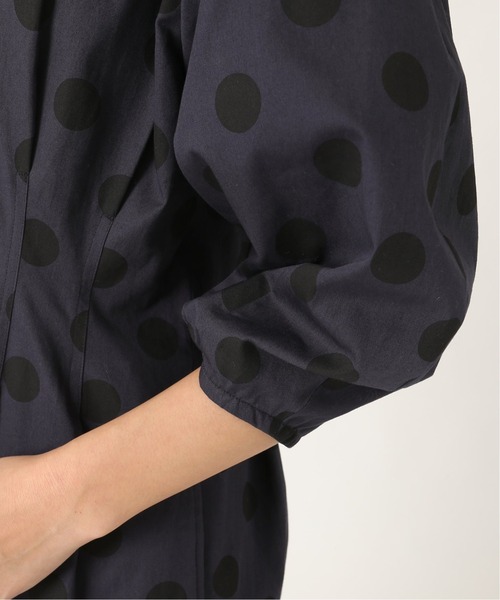 「VERMEIL par iena」 7分袖ワンピース 38 カーキ レディース_画像7