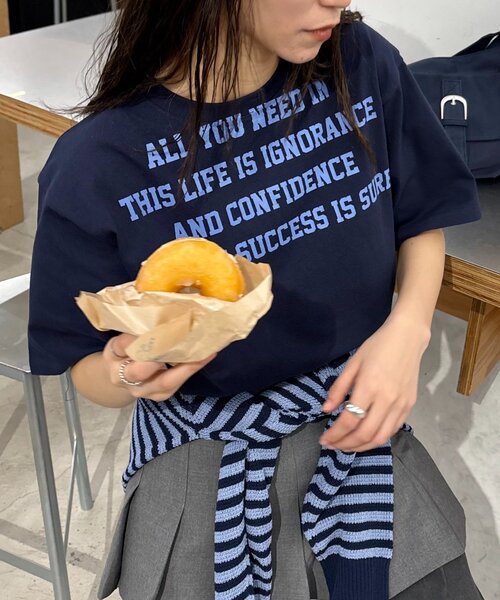 「CIAOPANIC TYPY」 半袖Tシャツ MEDIUM グレー レディース_画像6