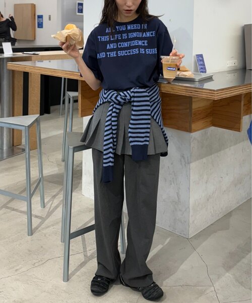 「CIAOPANIC TYPY」 半袖Tシャツ MEDIUM グレー レディース_画像9