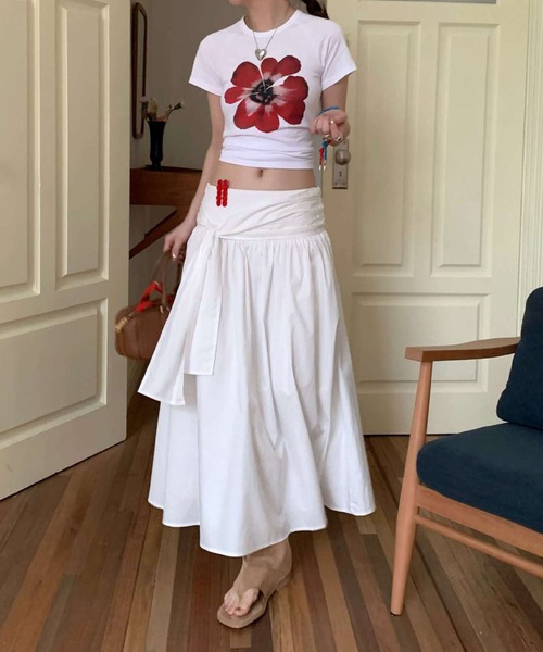 「MEMECLE」 半袖カットソー FREE ブラック レディース_画像3