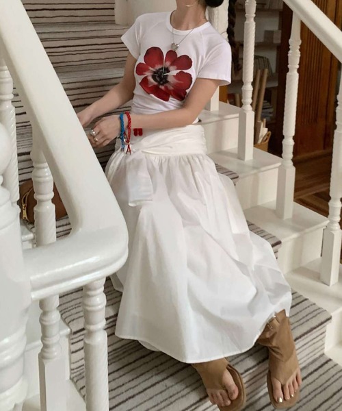 「MEMECLE」 半袖カットソー FREE ブラック レディース_画像6