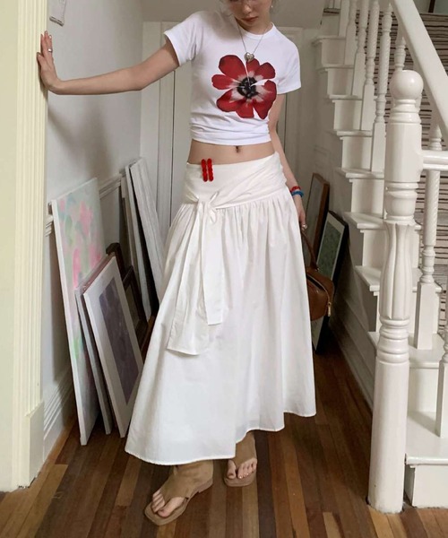 「MEMECLE」 半袖カットソー FREE ブラック レディース_画像8