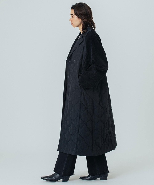コート アウター (CREOLME)QUILTED LONG COAT レディースの画像