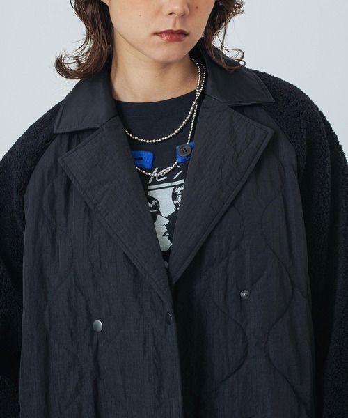 コート アウター (CREOLME)QUILTED LONG COAT レディースの画像