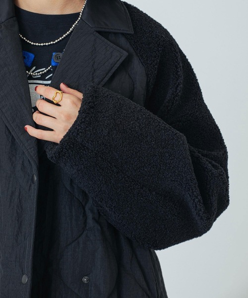 コート アウター (CREOLME)QUILTED LONG COAT レディースの画像