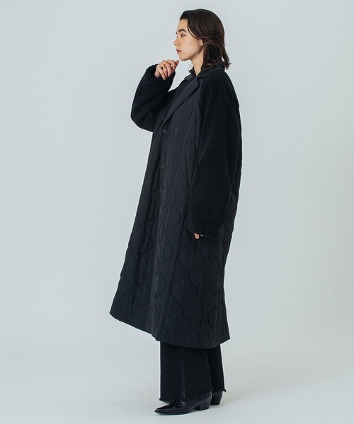 コート アウター (CREOLME)QUILTED LONG COAT レディースの画像