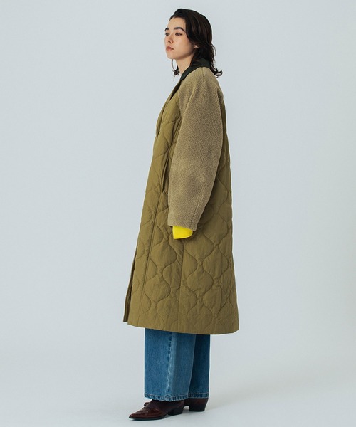コート アウター (CREOLME)QUILTED LONG COAT レディースの画像