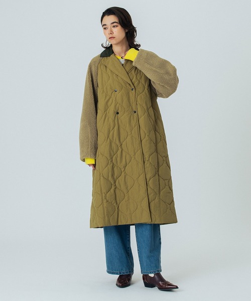 コート アウター (CREOLME)QUILTED LONG COAT レディースの画像