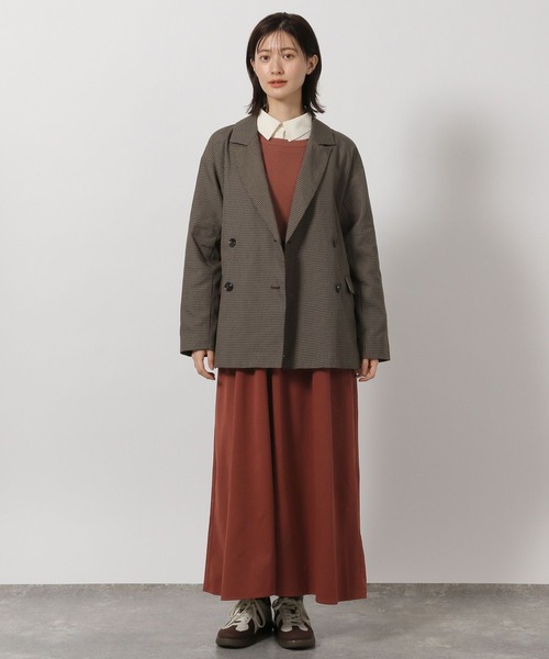 LAKOLE（ラコレ） ワンピース 布帛ドッキングニットワンピース