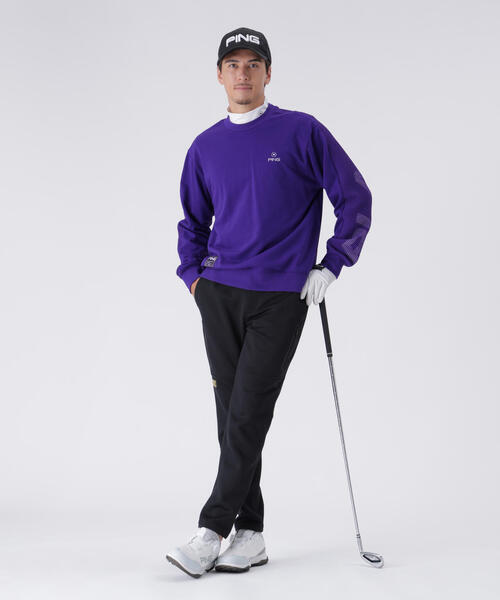 PING（ピン） セーター ニット 「PING APPAREL」リップルロゴクルー