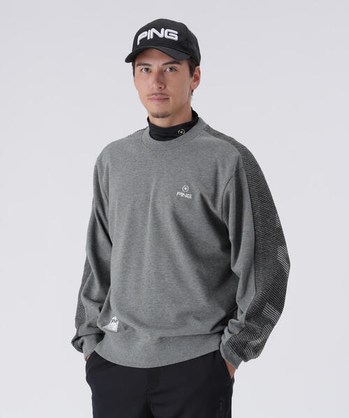PING（ピン） セーター ニット 「PING APPAREL」リップルロゴクルー