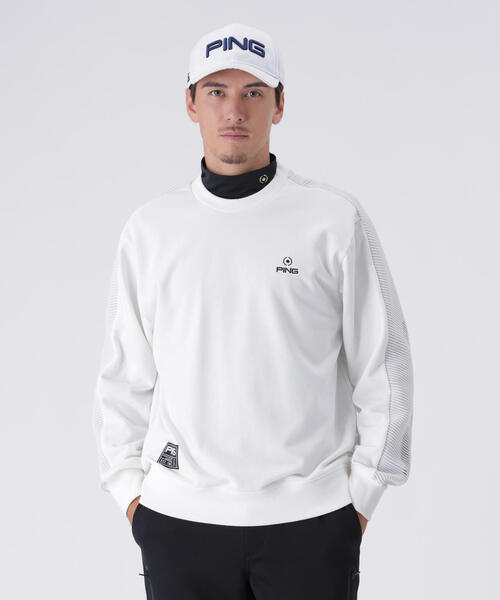 PING（ピン） セーター ニット 「PING APPAREL」リップルロゴクルー