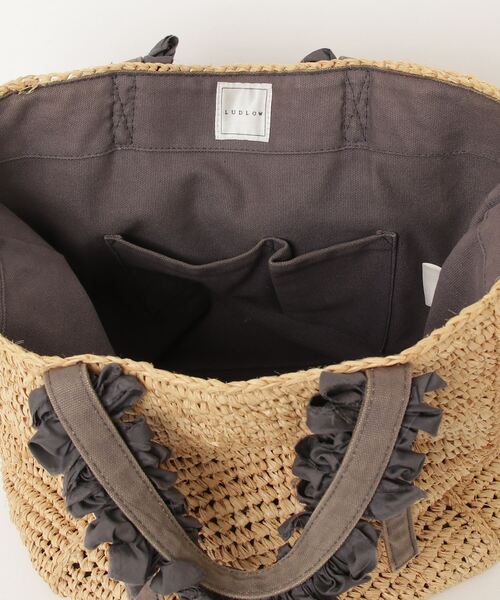 LUDLOW（ラドロー） フリルトートバッグ - ベージュ レディース