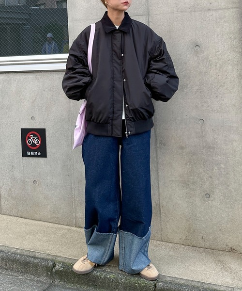 「feepur」 ブルゾン MEDIUM カーキ レディース_画像3