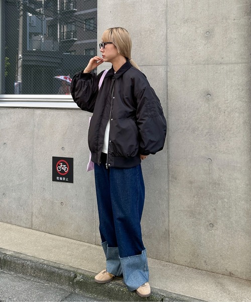 「feepur」 ブルゾン MEDIUM カーキ レディース_画像5