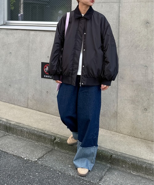 「feepur」 ブルゾン MEDIUM カーキ レディース_画像6