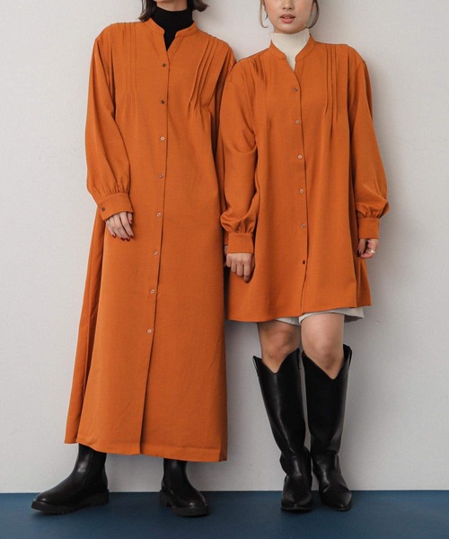 SENSE OF PLACE by URBAN RESEARCH 長袖シャツ SHORT オレンジ