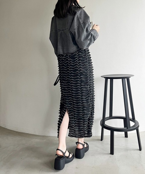 「one after another NICE CLAUP」 キャミソールワンピース FREE ホワイト レディースの画像7