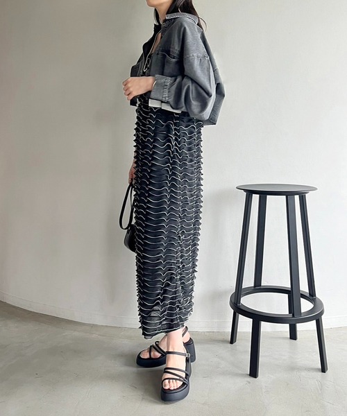 「one after another NICE CLAUP」 キャミソールワンピース FREE ホワイト レディースの画像8