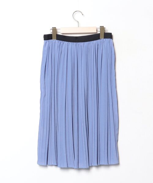 「Attic and Barn」 プリーツスカート S ブルー レディース_画像2
