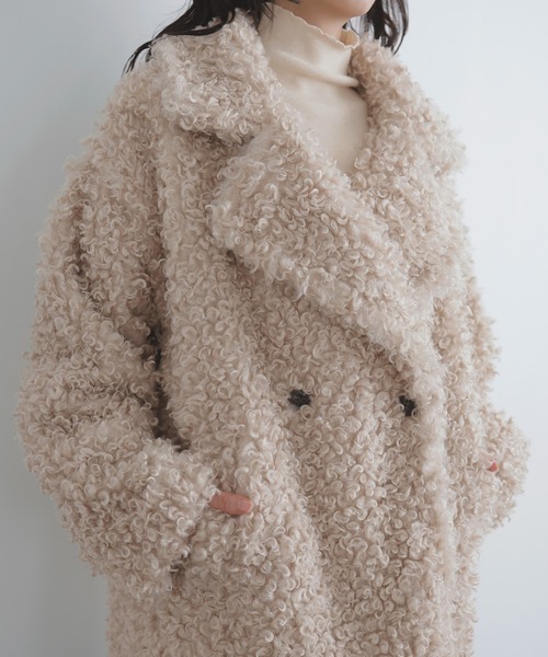 LIAN（リアン） ピーコート pコート プードルファーテーラードコート