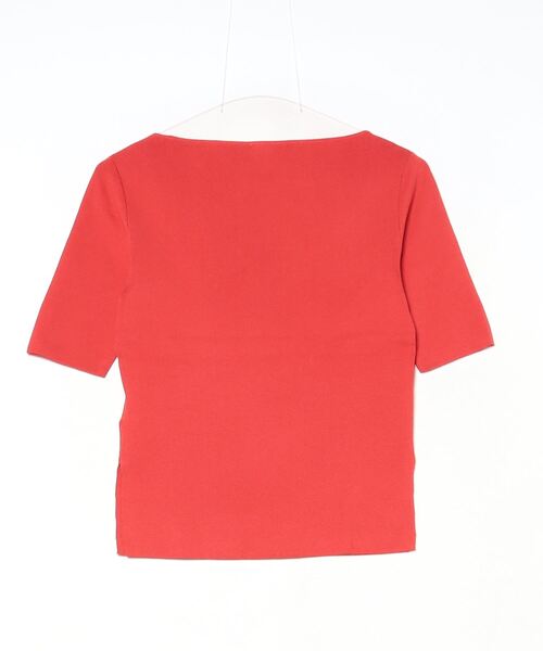 「EFFE BEAMS」 半袖ニット ONE SIZE レッド レディース_画像2