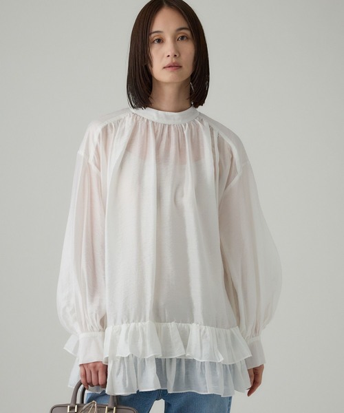 バビロン フリルブラウス BABYLONE 楽天市場】【SALE／40%OFF】フリルブラウス BABYLONE バビロン